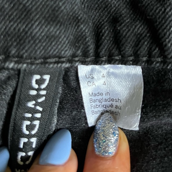 Black Wide Leg Jeans - Picture 3 of 4